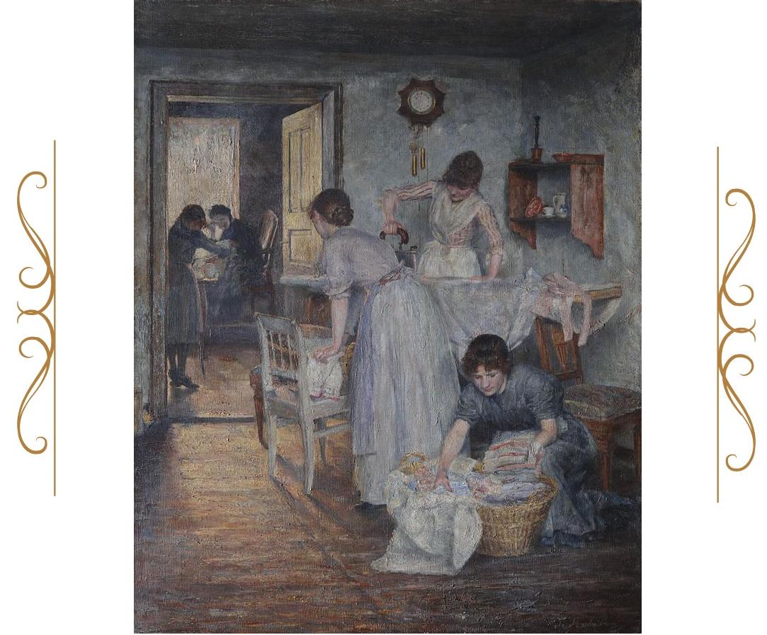 "Женщины за глажкой", Ивана Кобильца, 1891. (сс) Wikimedia Commons