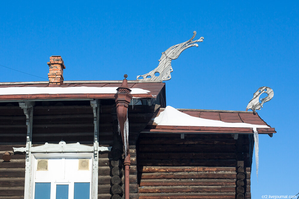"Дом с драконами". Деревянная застройка Томска. Фото автора статьи 