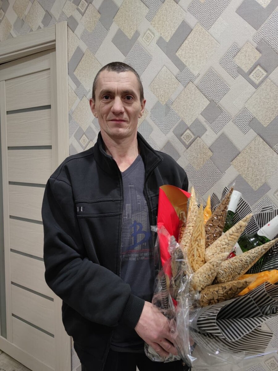 День рождение.Букет от старшей дочери Елизаветы.