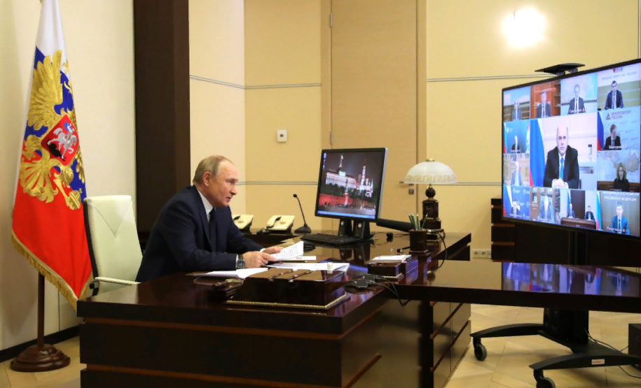 Владимир Путин на совещании с правительством. Источник: сайт Кремля
