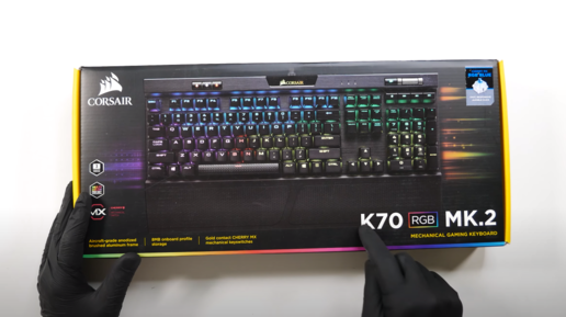 Чистая распаковка - Corsair K70 RGB MK.2