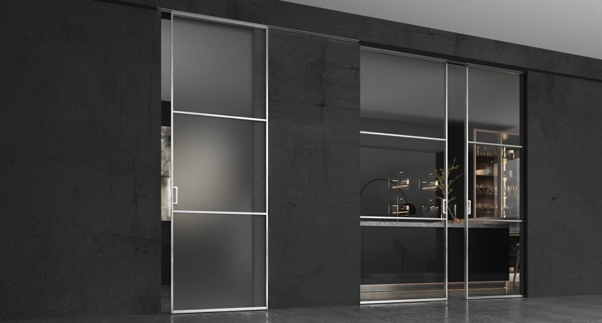 Алюминиевые межкомнатные двери