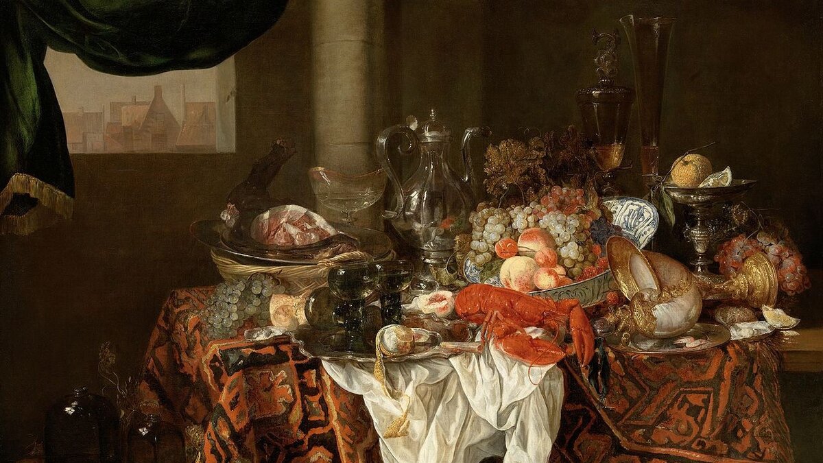Абрахам Бейерен, Натюрморт, 1650е