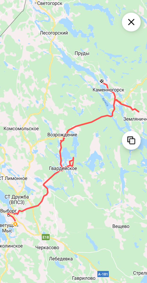 Карта маршрута