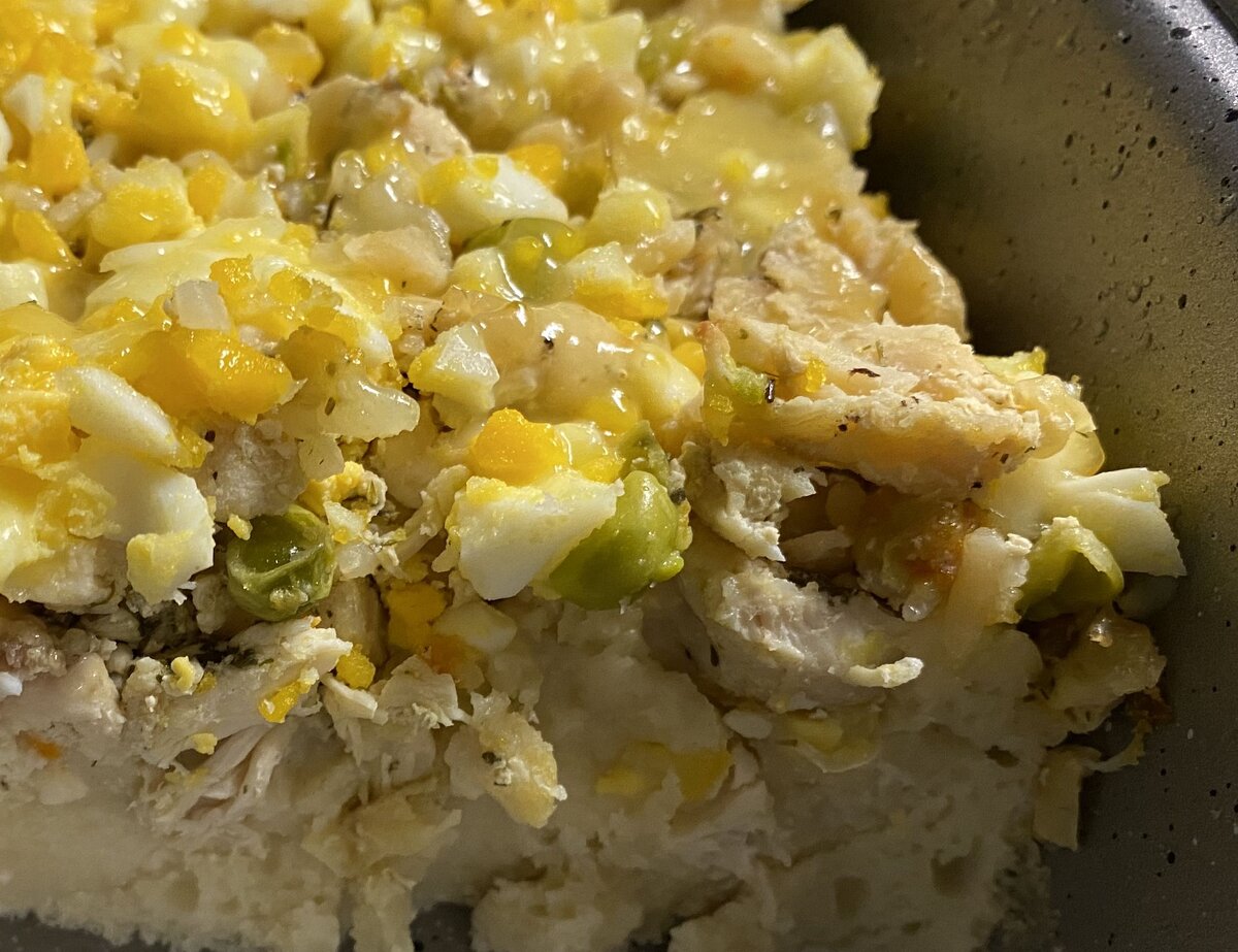 Вариация пирога с овощами и колбасой, что называется, на скорую руку... Фото автора