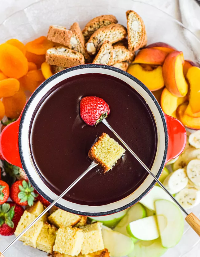 Фондю рецепт. Шоколадное фондю. Chocolate Fondue.