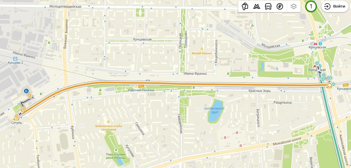 маршрут до бизнес-центра «Гранд Сетунь Плаза» на 2ГИС
