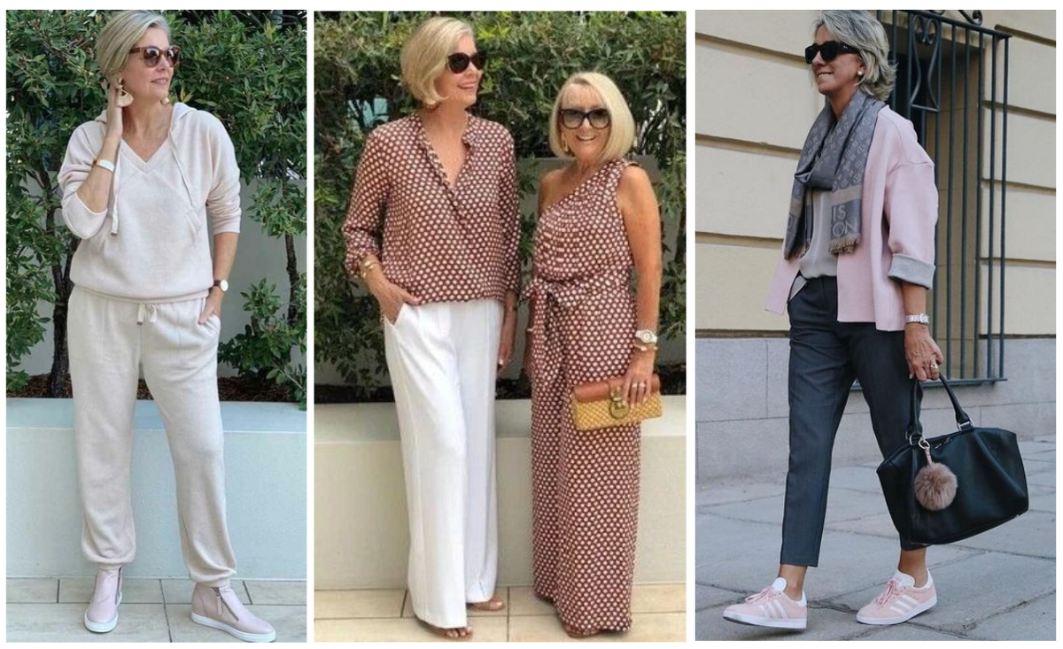 Примеры референсов из pinterest. Стильные образы с брюками.