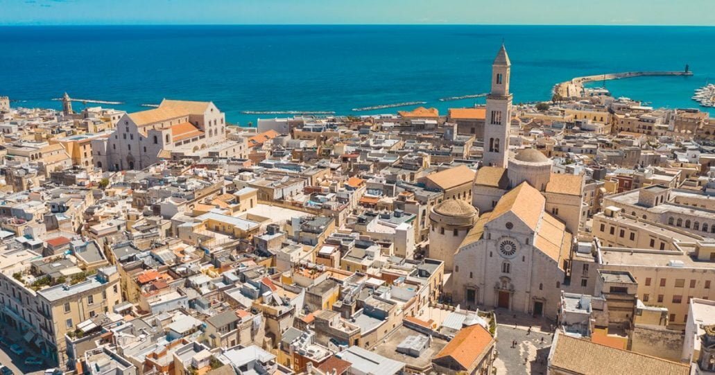 Исторический центр Бари сверху