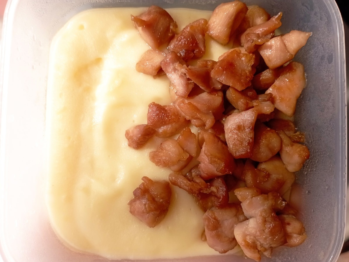 Пюре и курица