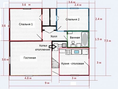 планировка Кейп Код