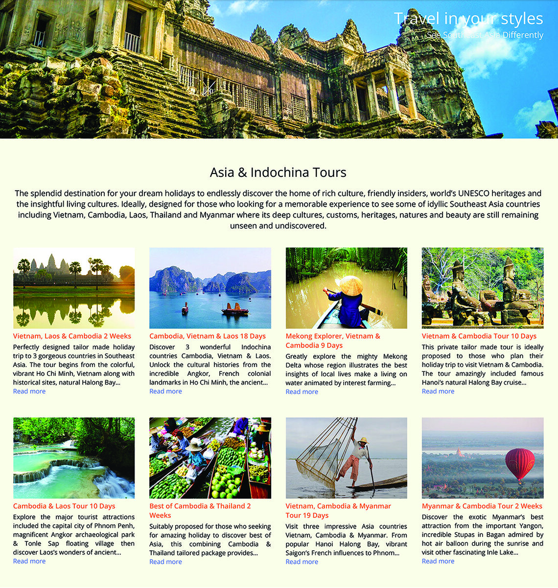 Asia & Indochina Tours