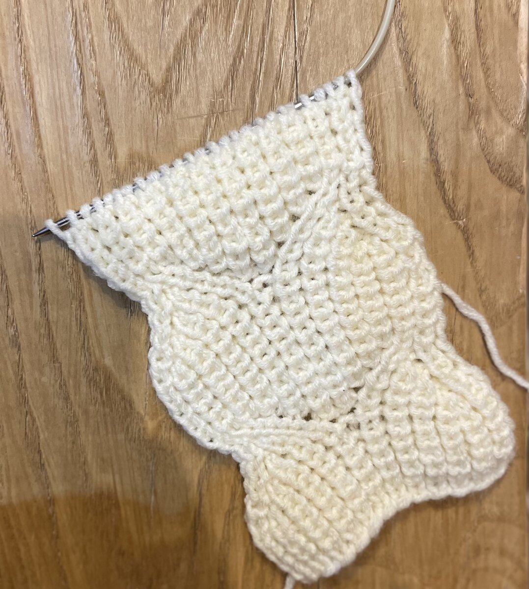 Крупный узор для пуловера 