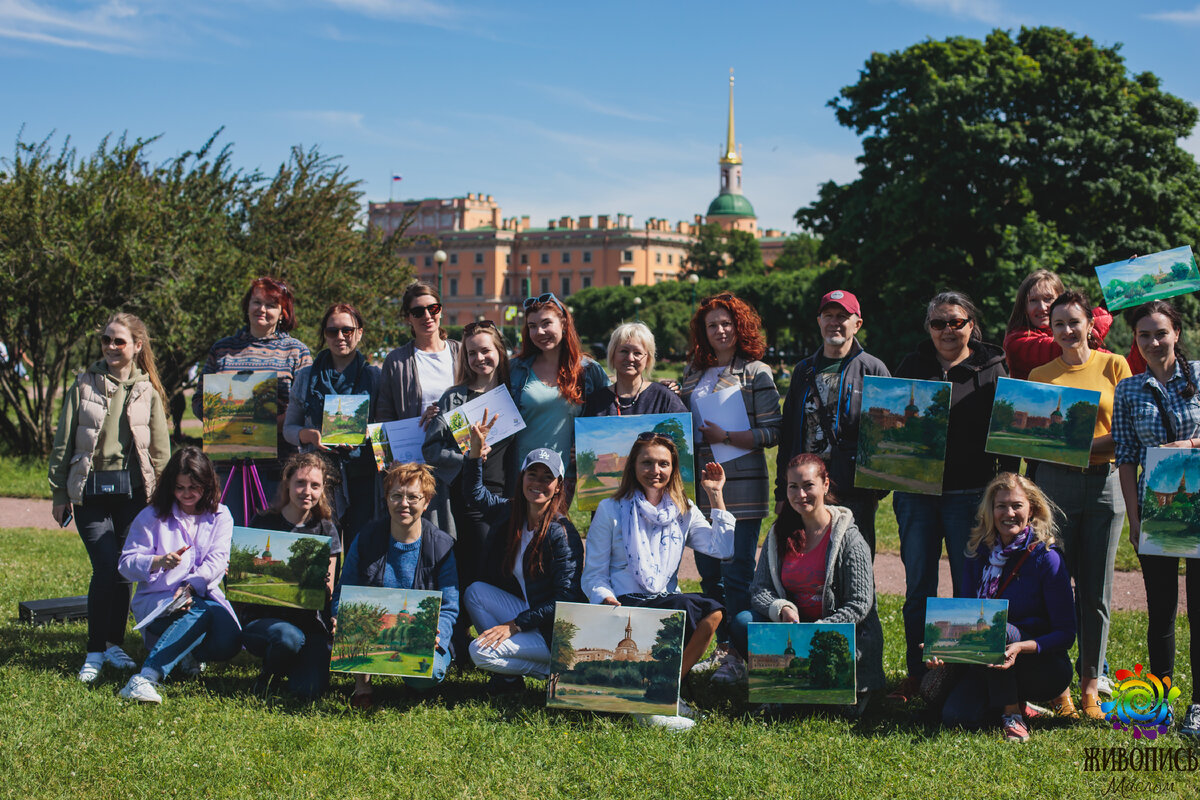                                       Пленэр в Санкт-Петербурге с нашими учениками