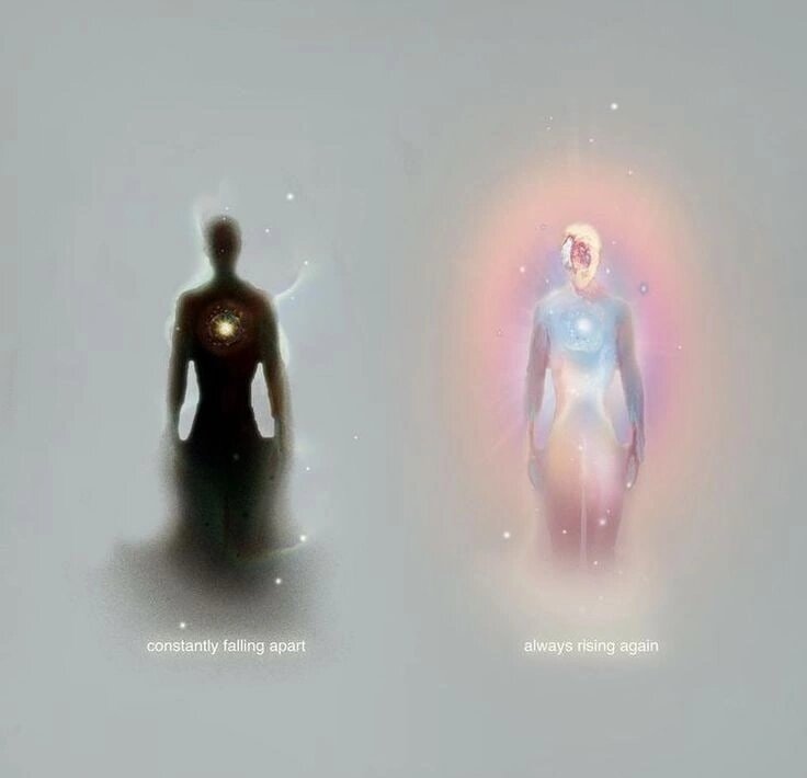 1. 🖤Постоянно разрушается (падает в разрушение) 2. 🤍Всегда восстанавливается (поднимается заново)