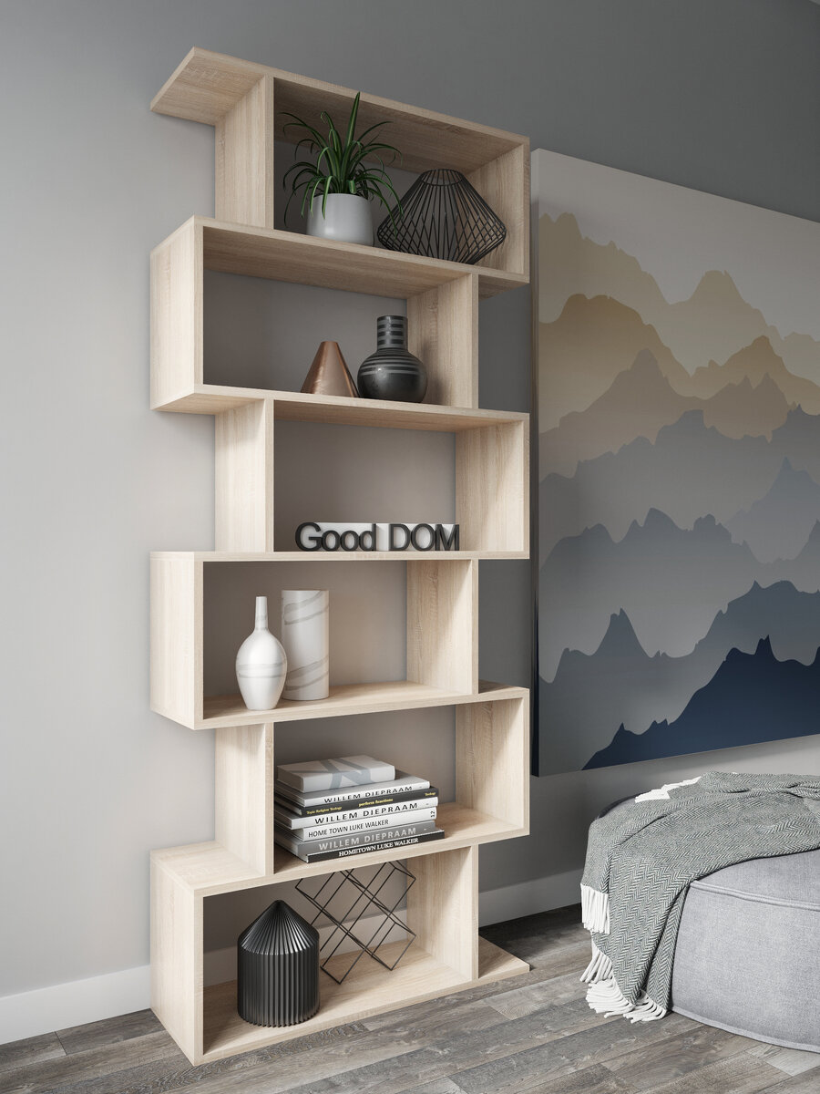 Стеллаж "Браво", цвет: сонома.