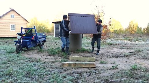 Провел несколько дней в бетонной дыре в земле! Колодец чуть не ушел под землю. Борьба за колодец продолжается.