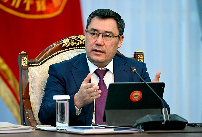 Садыр Жапаров. Фото пресс-службы президента Кыргызстана