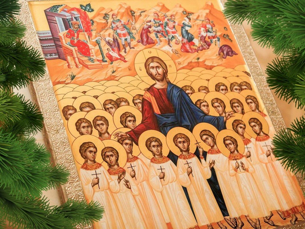 Молитва 14000 вифлеемским младенцам. 14000 Вифлеемских младенцев икона. Мучеников 14000 младенцев, от Ирода в Вифлееме избиенных. Икона убиенных Вифлеемских младенцев. Мучеников 14 000 младенцев, за Христа избиенных от Ирода в Вифлееме.