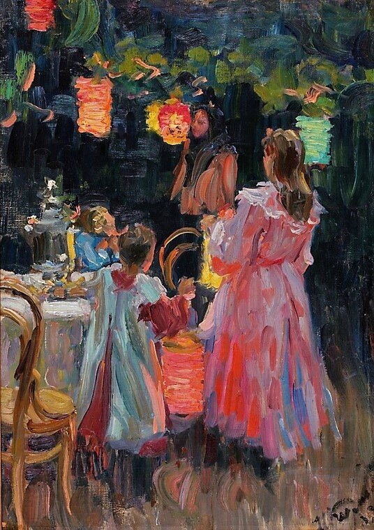 Куликов И.С.,«С фонарями в саду»,1906