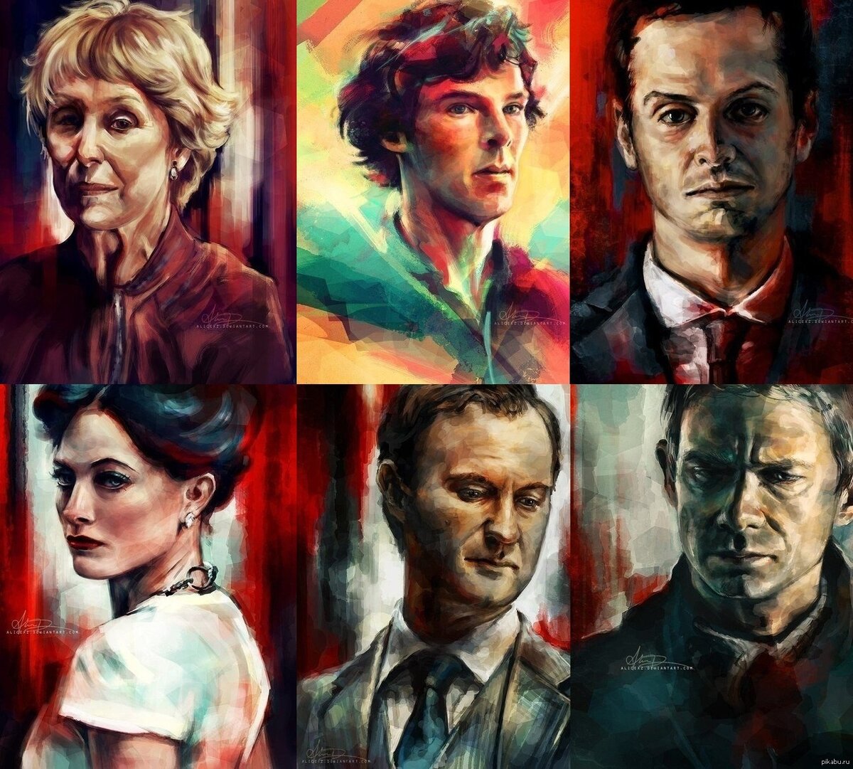 Персонажи из английского сериала «Шерлок»