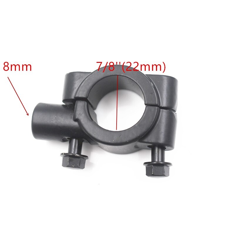 Зеркала заднего вида черные 10мм (пара) alpha