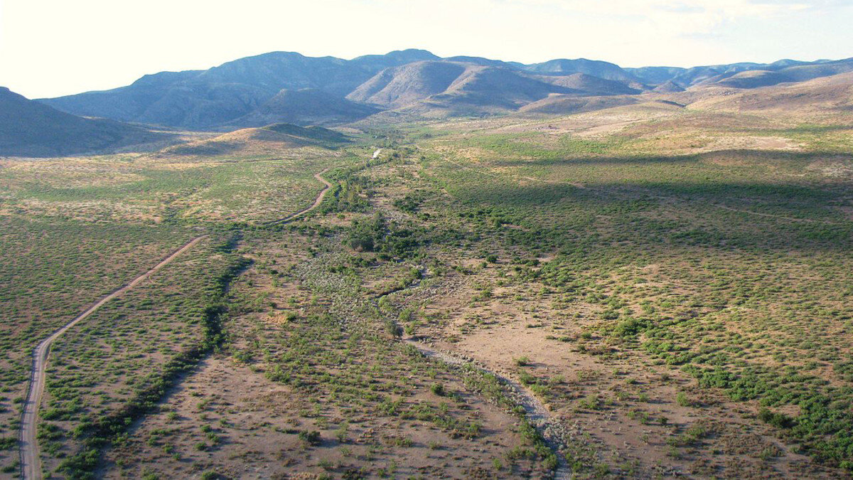 Низкоуровневая аэрофотосъемка входа в Каньон Скелета в горах Пелончильо, 2009 год.BAlvarius/Wikimedia Commons/CC BY-SA 3.0