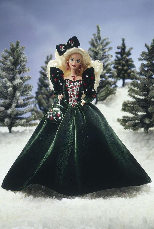 Happy Barbie 1991, holidays. елочка, любимая.