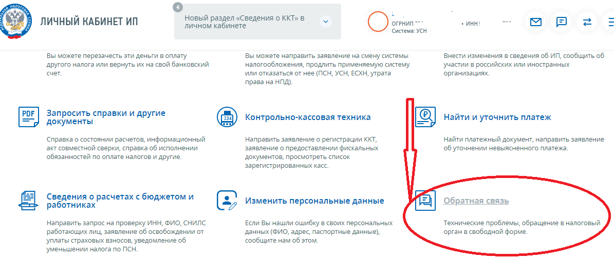 Как в Личном кабинете ИП написать запрос на применение УСН | Бухгалтер ...