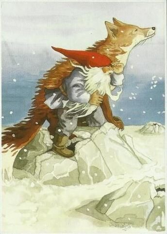 Gnome and wolf