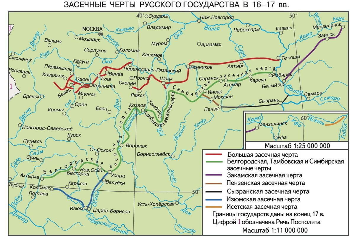 Карта россии в 16 17 веках