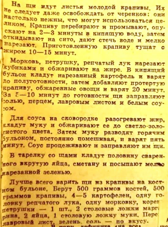 Крапивные щи. Варим иногда, только без бульона, на воде