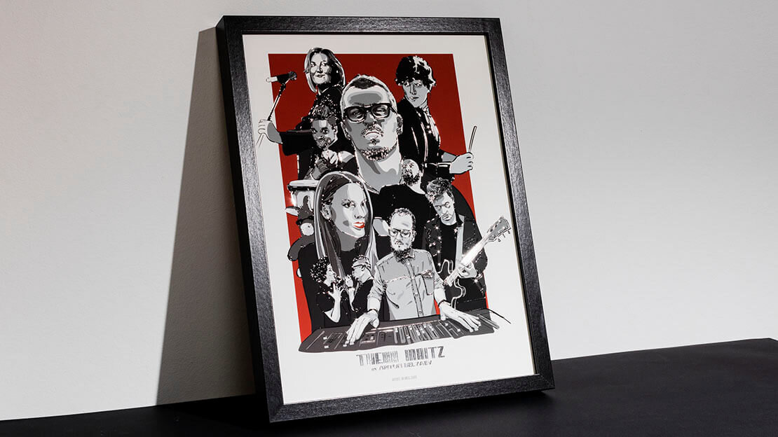 Пример постера для Therr Maitz.  фото: типография МДМПРИНТ