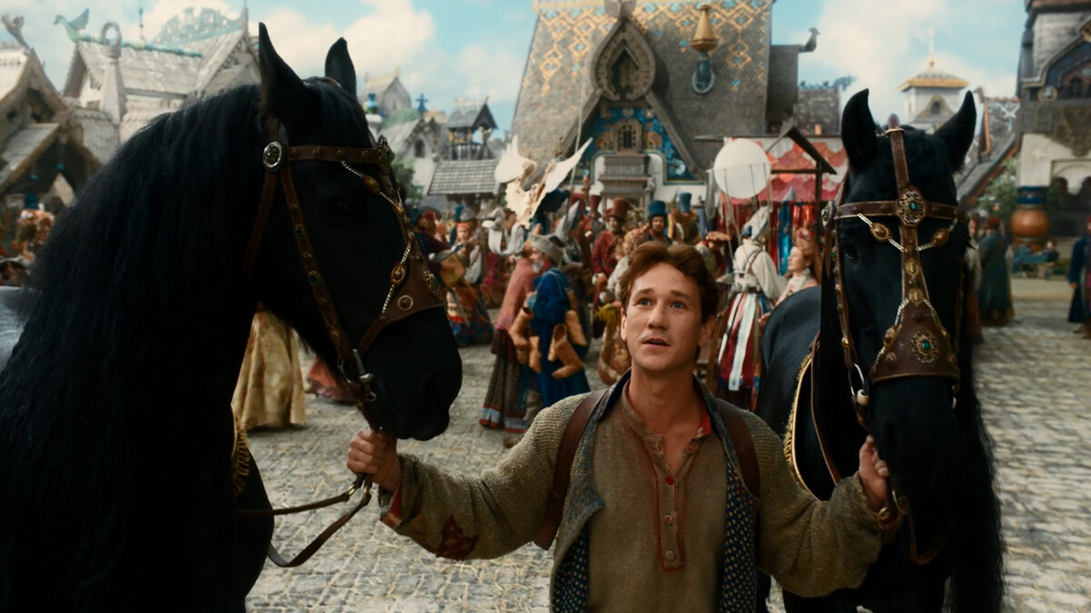 "Ой да конь мой вороной..." Кадр из фильма "Конёк-горбунок".