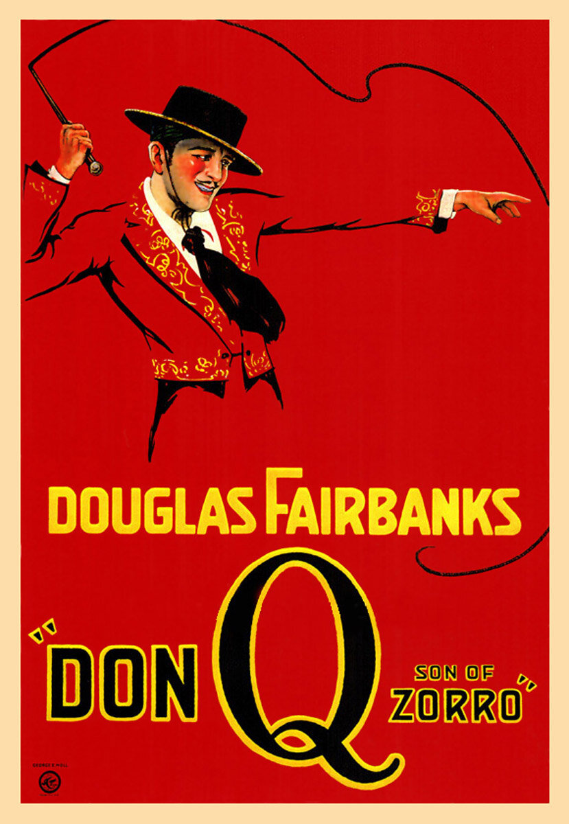 Афиша к фильму "Дон Ку, сын Зорро", 1925 г.