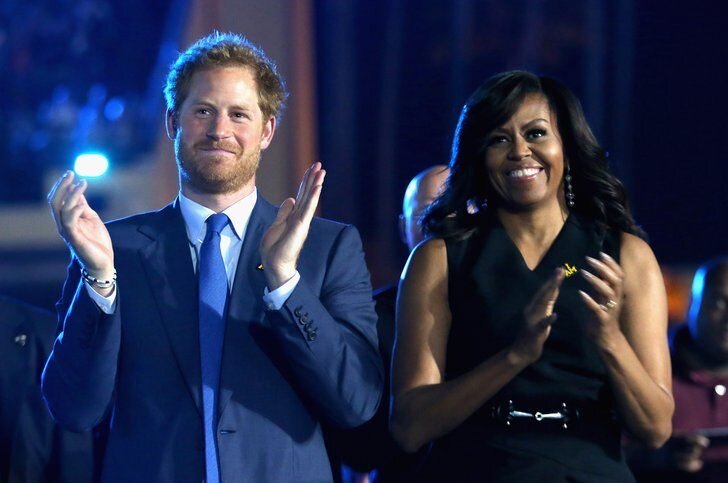 С Мишель Обама на открытии Игр в США - архив Royal family
