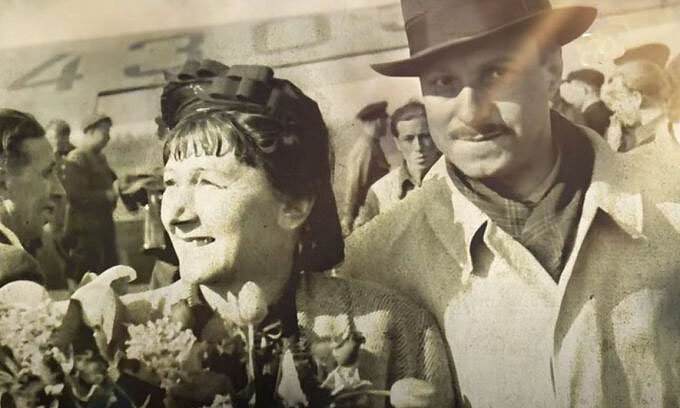 Рина Зеленая с мужем