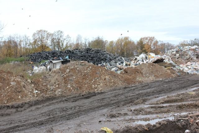 свалка отработанной резины