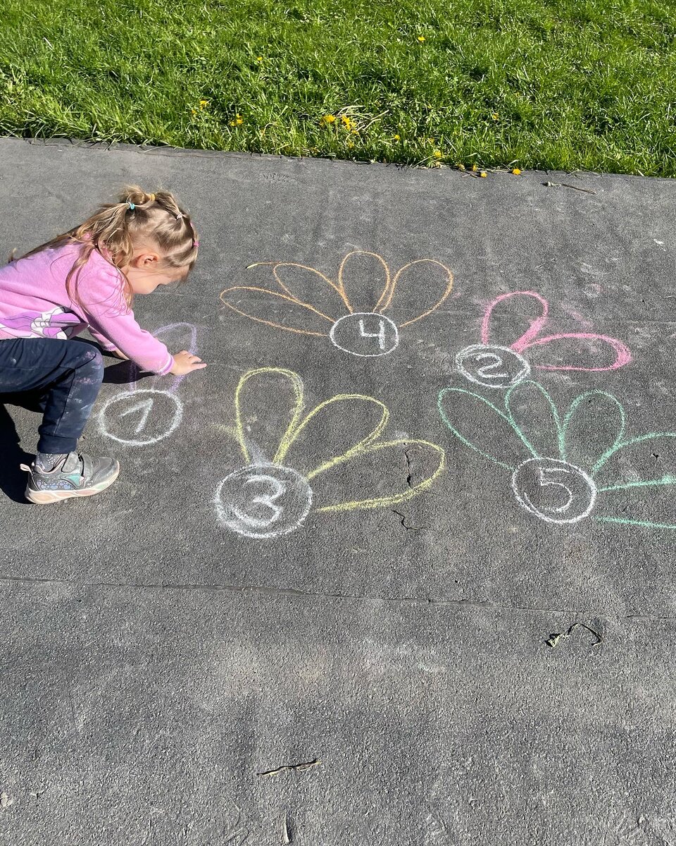 Учим с дочкой цифры до 5