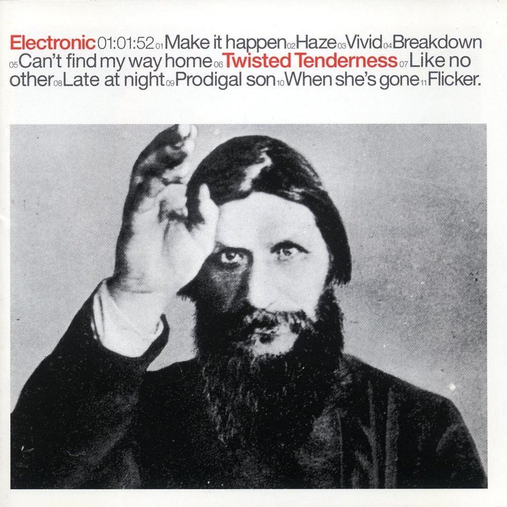 Обложка альбома супергруппы Electronic «Twisted Tenderness»