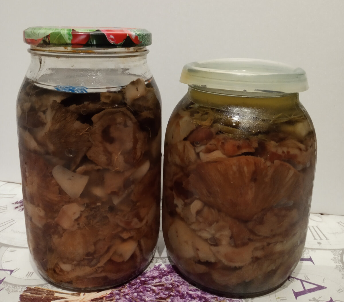 Видите: никакой плесени, а на дворе июнь начал разбежку. И под любой крышкой.