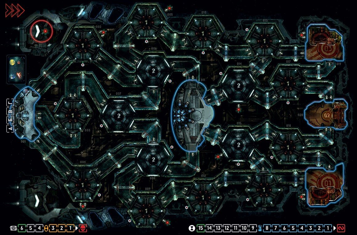 Игровое поле, вид сверху