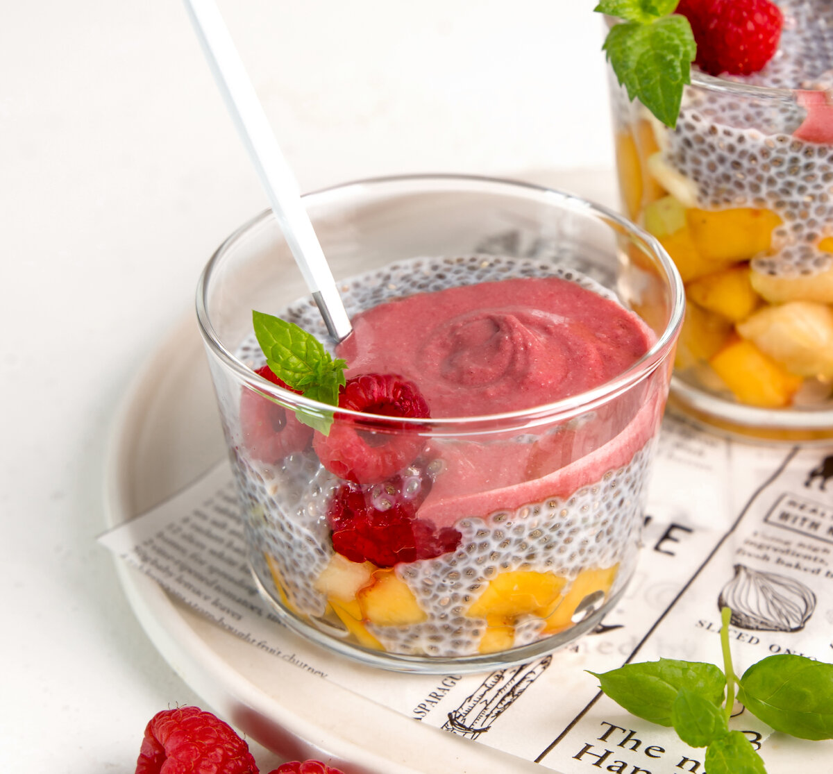 Пудинг из семян чиа с ягодами