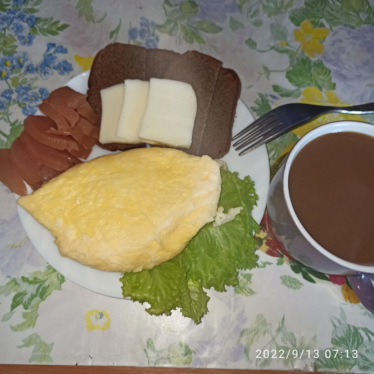 Сытный завтрак