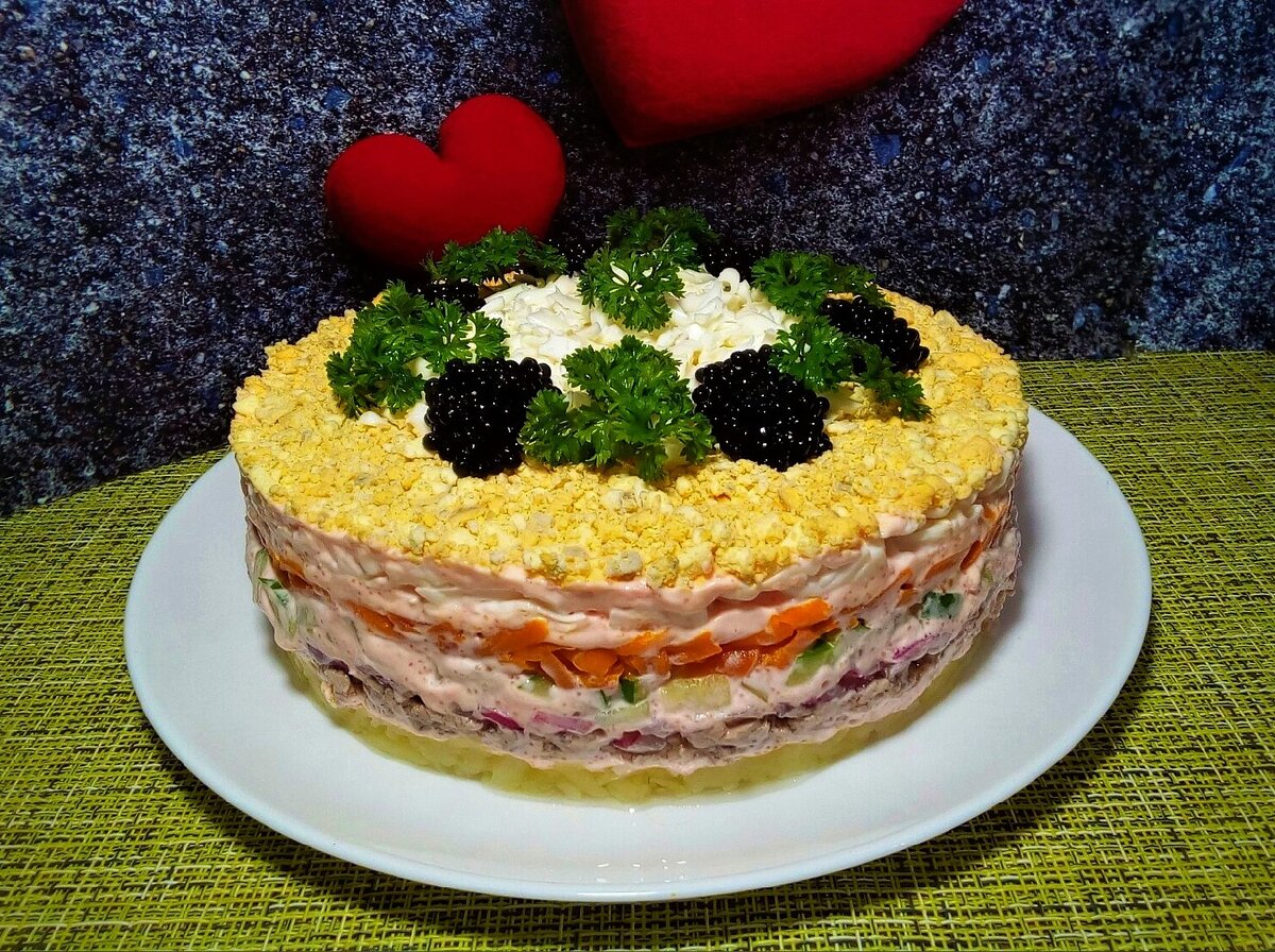 Вкусный и сочный салатик сегодня приготовила.