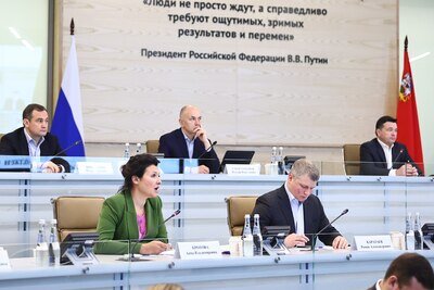    Совещание Губернатора Московской области Андрея Воробьева с руководящим составом правительства Московской области и главами городских округов © Антон Чернов, «Подмосковье Сегодня»
