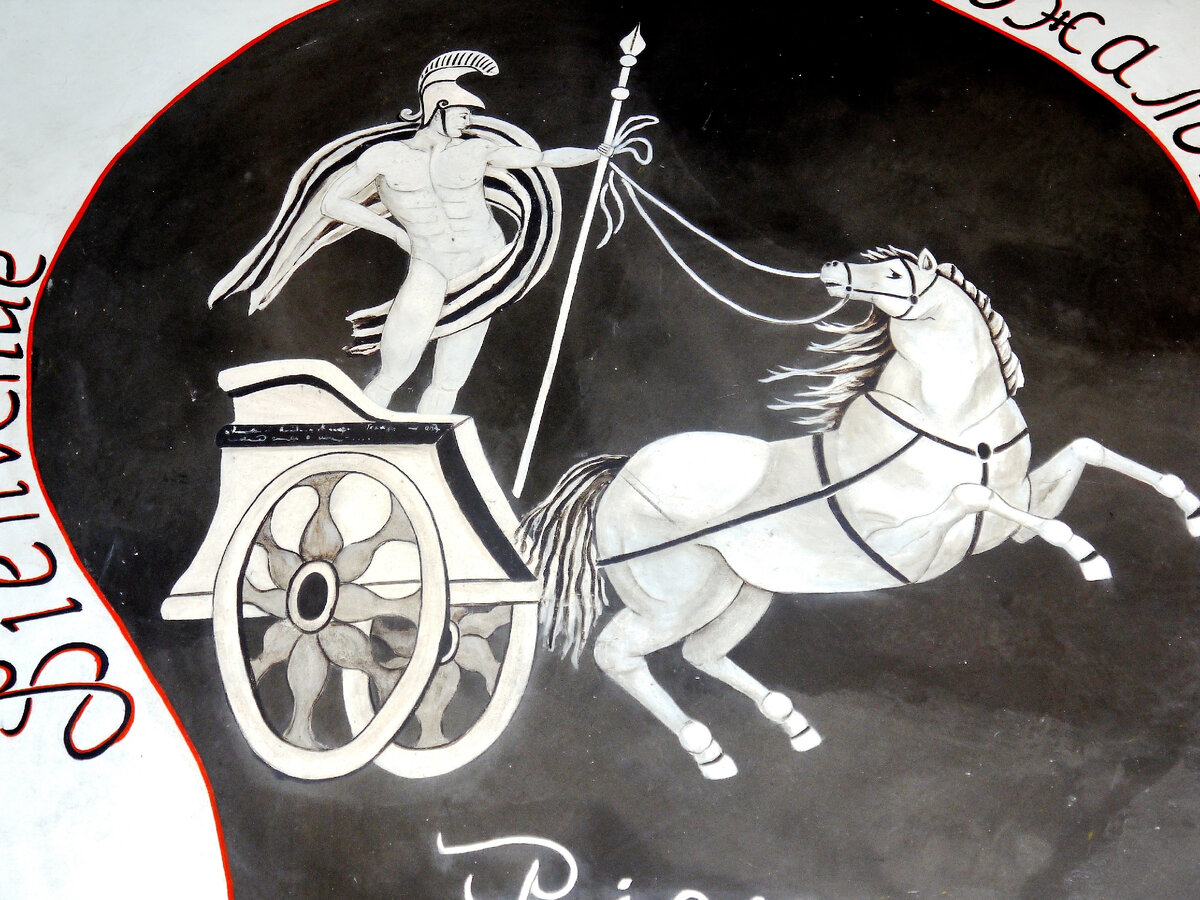 Роспись пола при входе в мою мастерскую