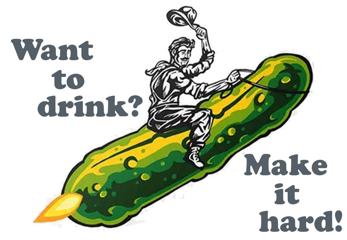 По мотивам оформления хард зельцера Hard Pickle 6-)
