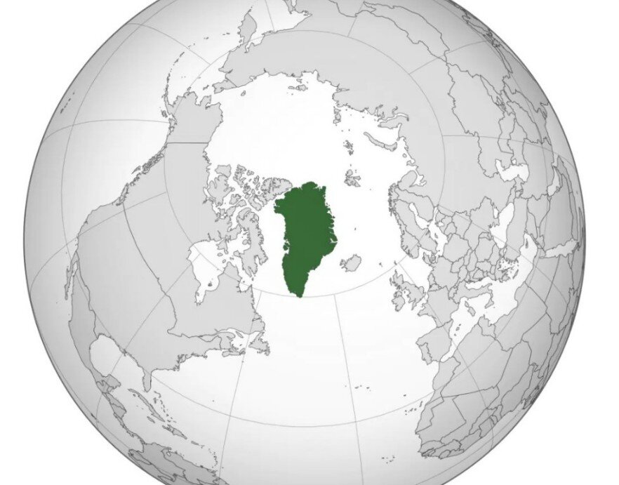 За полярным кругом, снег, ледник, Гренландия.