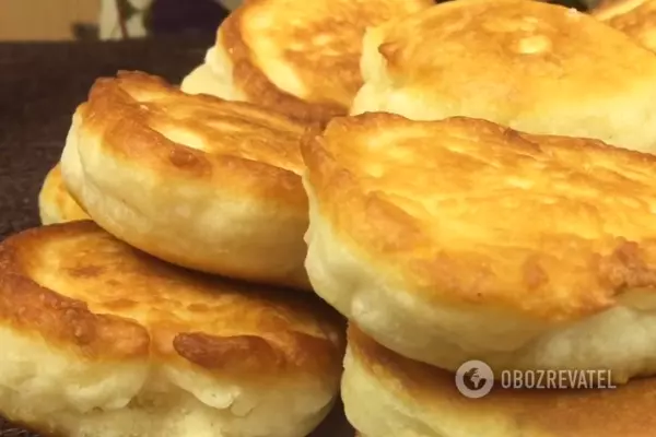Готовые оладьи